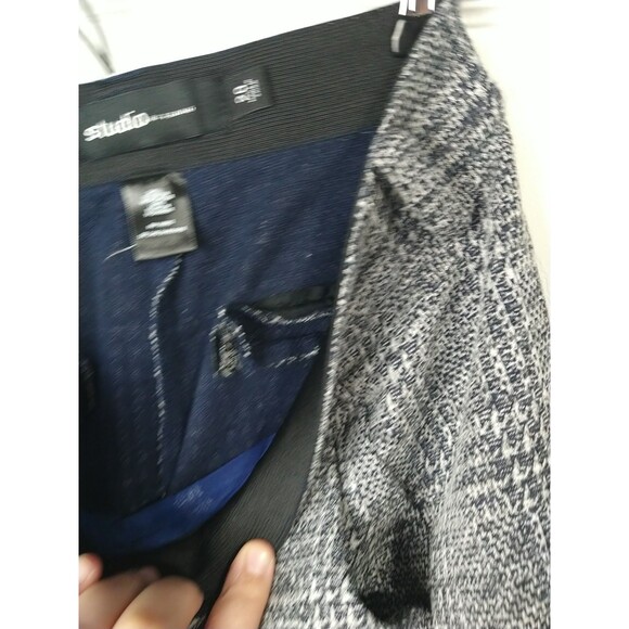 Studio By Torrid 20 Blue White Plaid Pants The Future Is Your Business Office - Picture 7 of 12